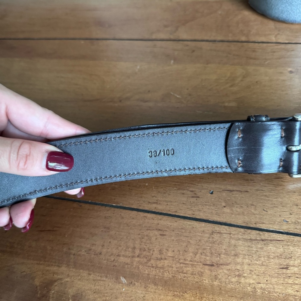 Ermenegildo Zegna Brown Leather Belt - Picture 5 of 9